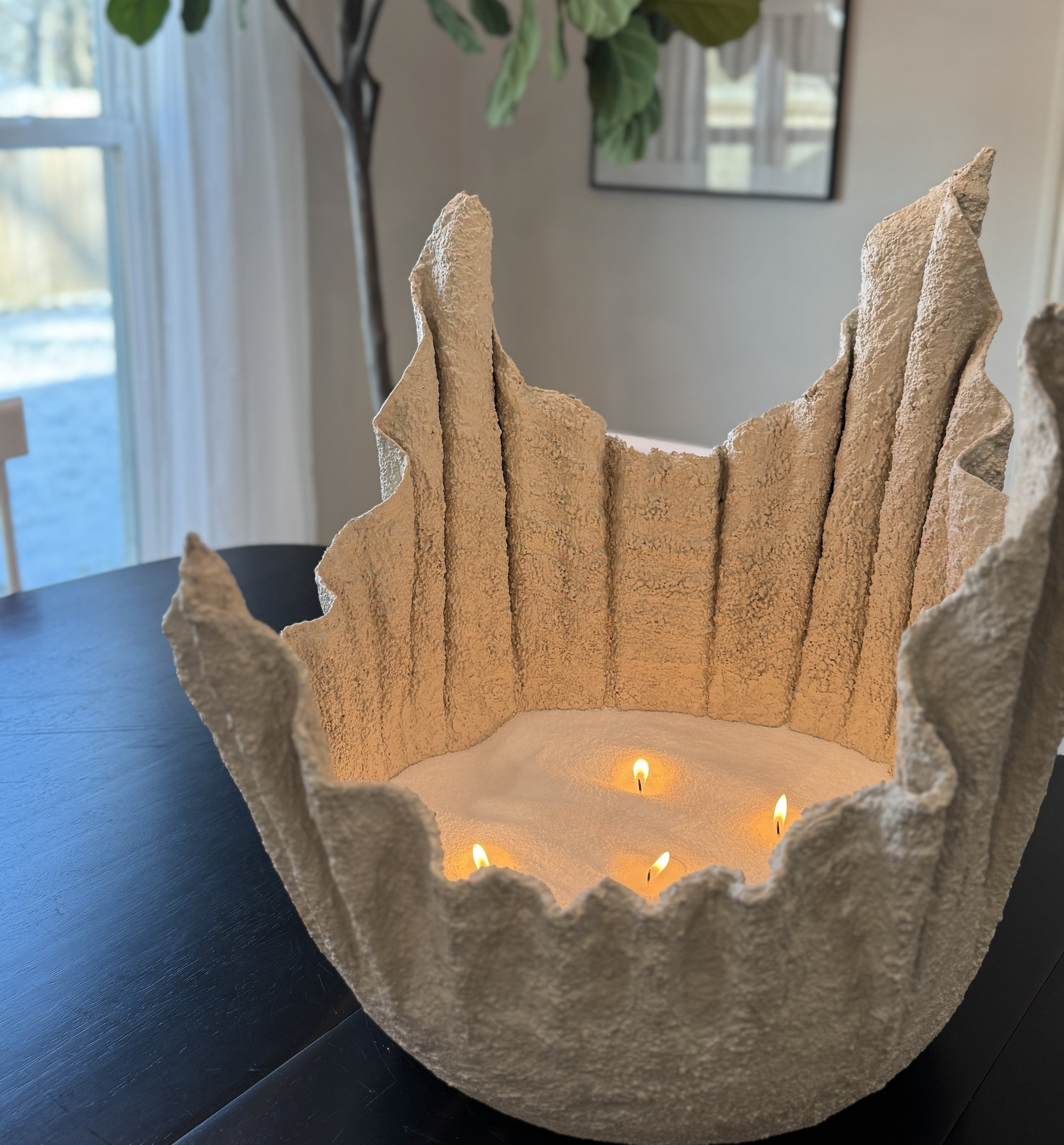 DIY Modern Towel Bowl Candle Tutorial