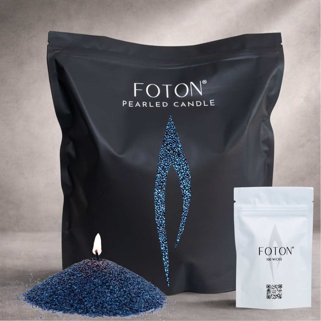 The Original 64 oz - Unscented Navy Blue – FotonCandle