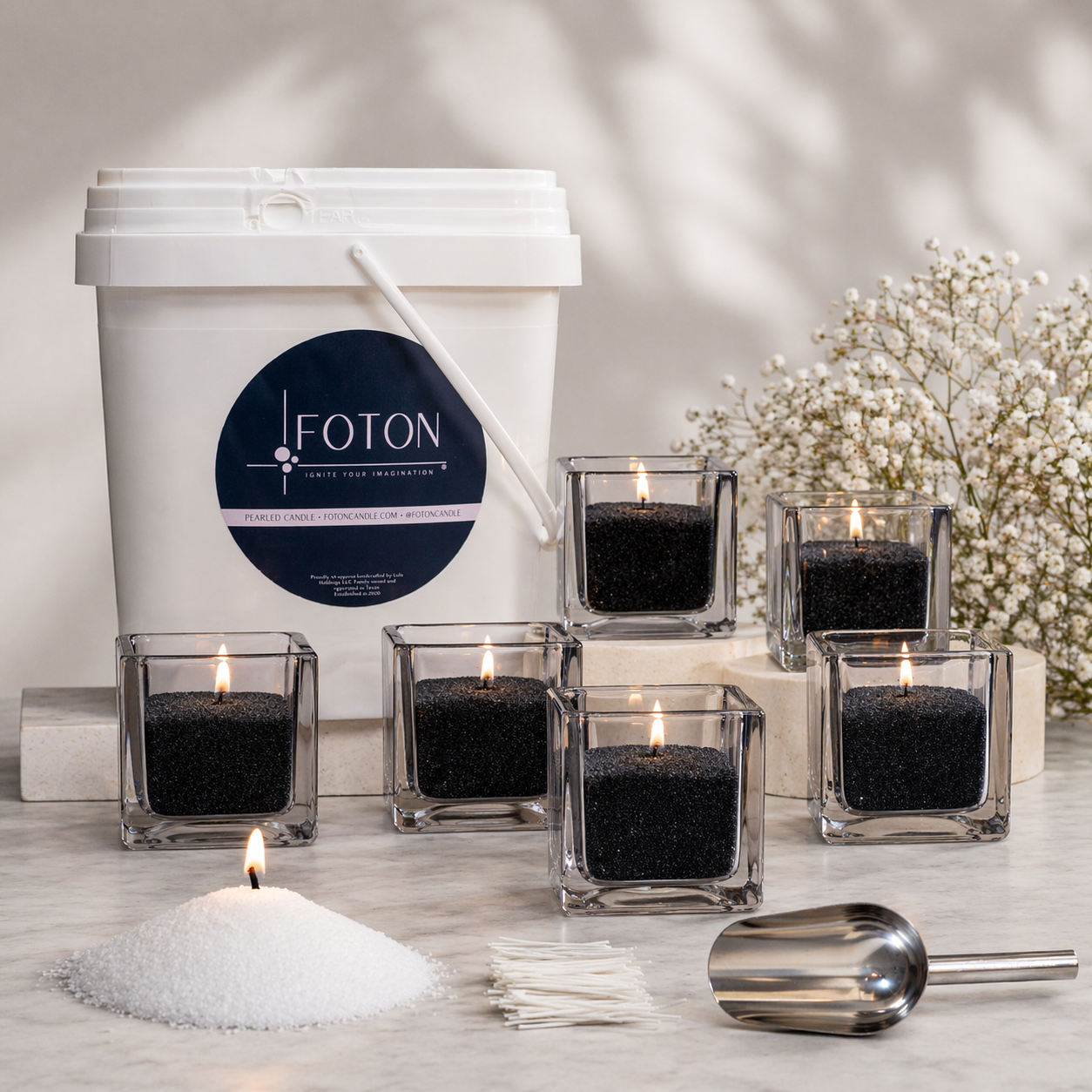 Foton XL Kit and Vase Set - Unscented Colored – FotonCandle