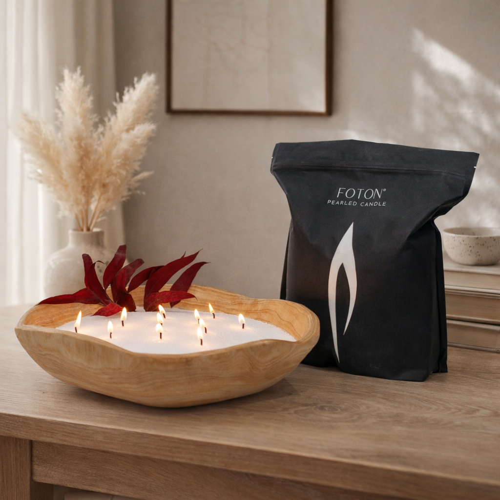 Oversized Wood Gift Set - Scented White – FotonCandle