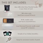 Deluxe Concrete Gift Bundle - Scented White