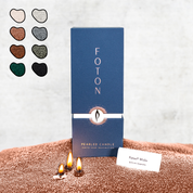 Foton Pearled Candle - Unscented Colored