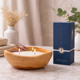 Wood Bowl Gift Set - Scented White