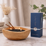 Wood Bowl Gift Set - Unscented Colored