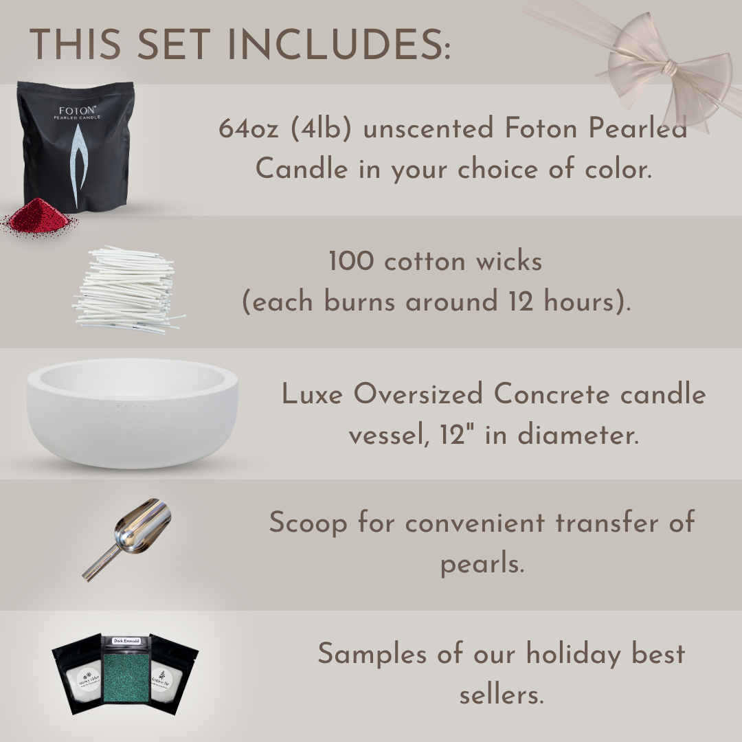 Deluxe Concrete Gift Bundle - Unscented Colored