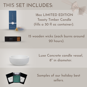 Toasty Timber Concrete Gift Set