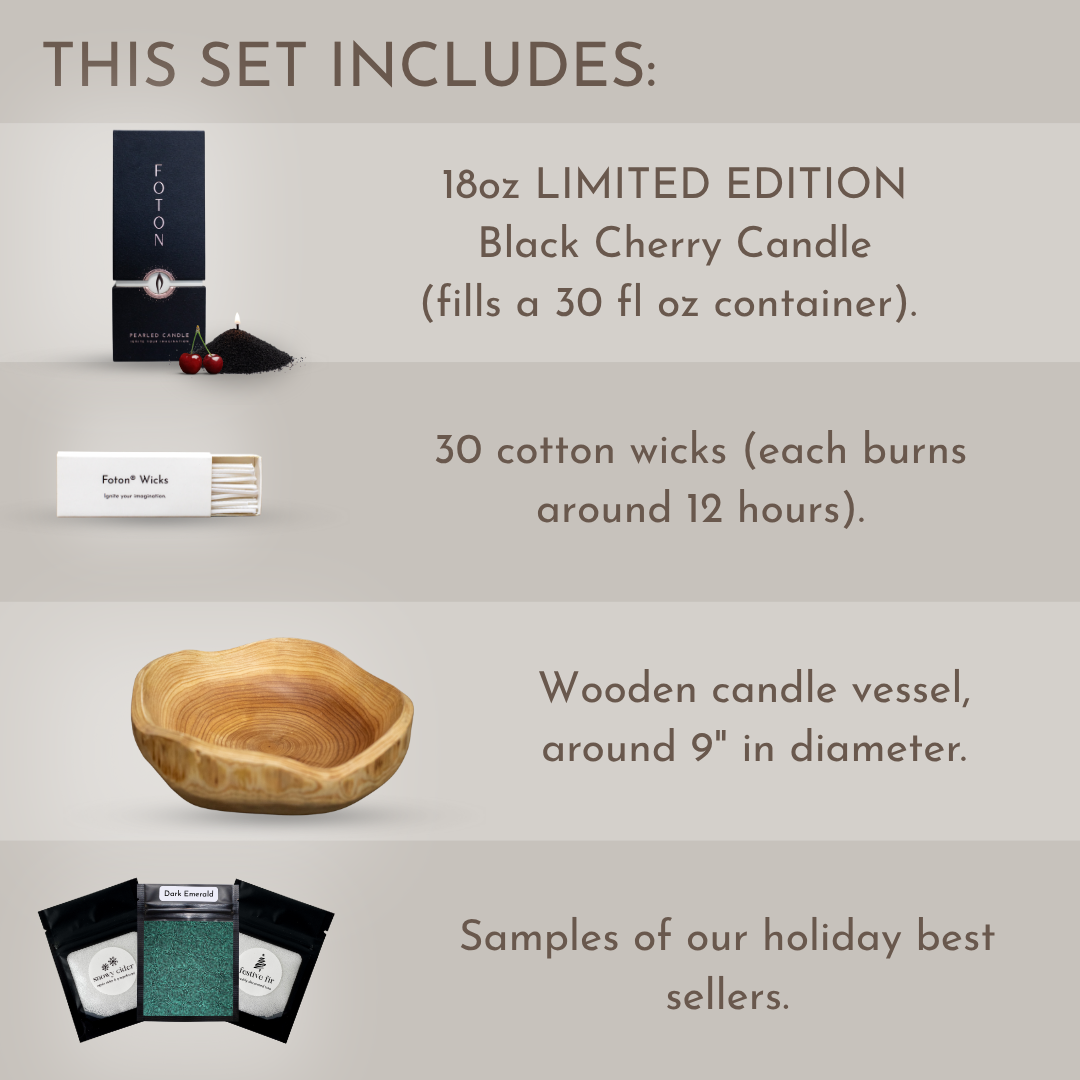 Black Cherry Wooden Gift Set