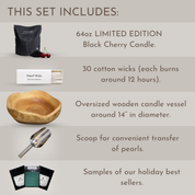 Black Cherry Deluxe Wooden Gift Set