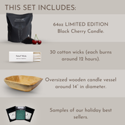Black Cherry Deluxe Wooden Gift Set