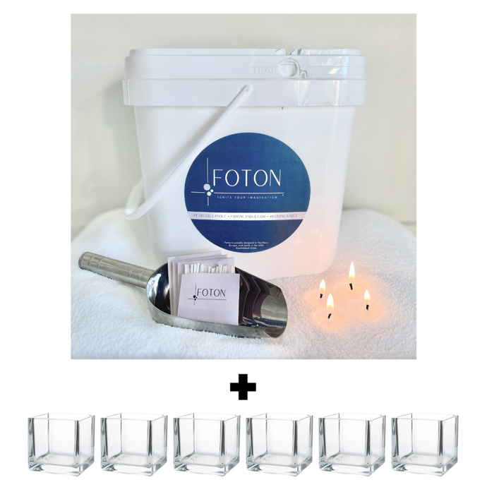  Foton Pearled Candle 18 Oz - Mulled Magic Fall Scent Non Toxic  Luxury Long Lasting Powder Candles up to 120 Hours - Refillable Candle Sand  with 30 Wicks for Candle Making : Home & Kitchen