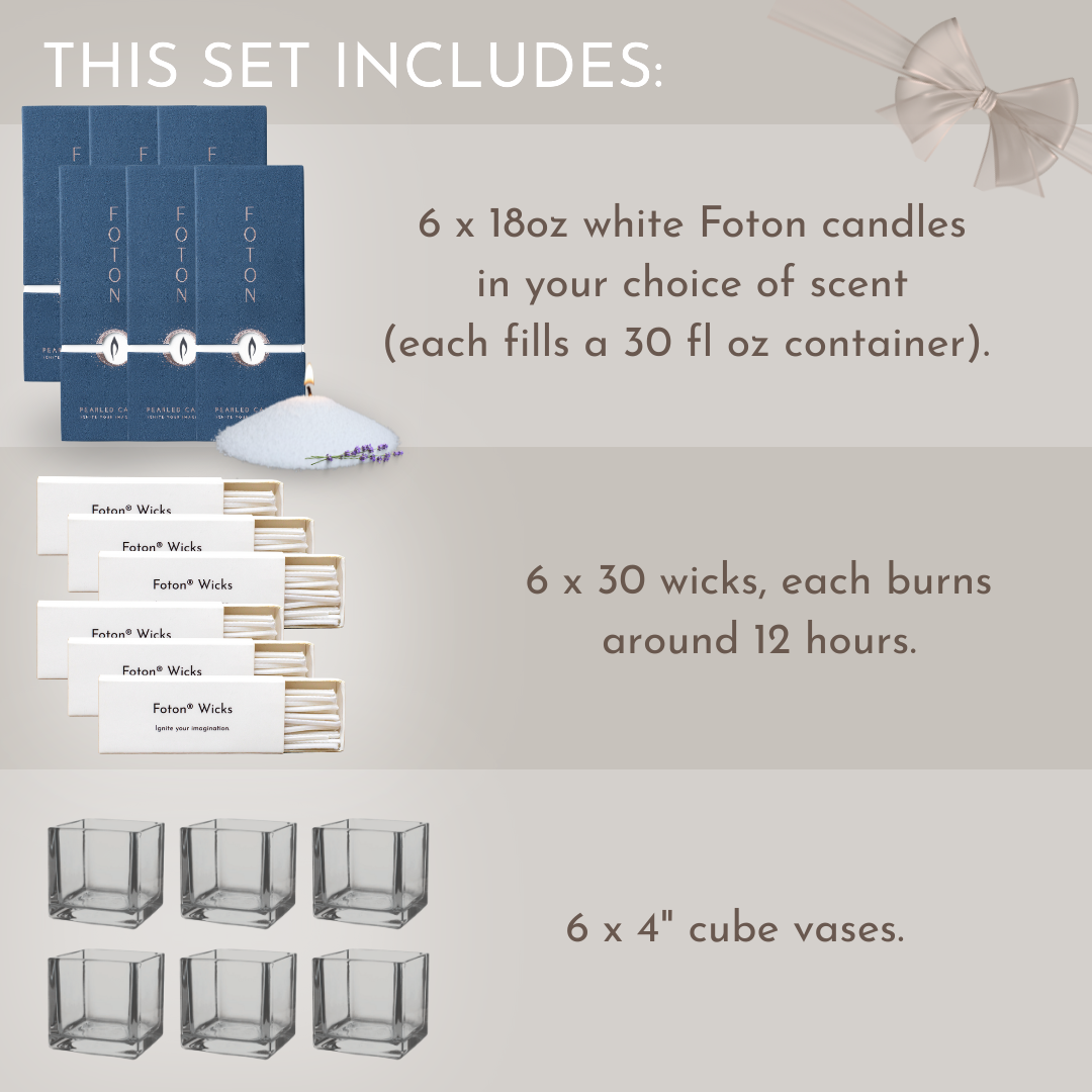 Candle & Vase 6-Pack - Scented