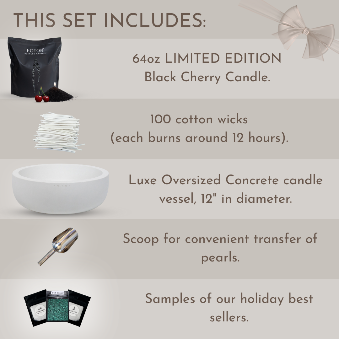 Black Cherry Deluxe Concrete Gift Bundle