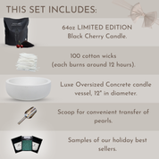 Black Cherry Deluxe Concrete Gift Bundle