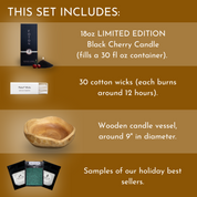 Black Cherry Wooden Gift Set