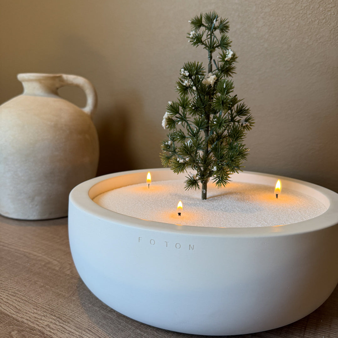 Deluxe Concrete Gift Bundle - Scented White