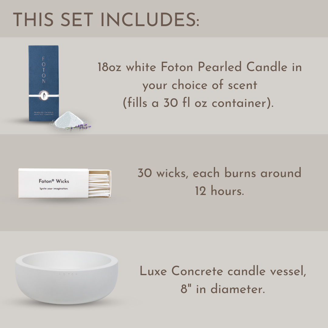 Classic Concrete Gift Set - Scented White