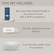 Classic Concrete Gift Set - Scented White