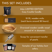 Cozy Crackle Grande Wooden Gift Set