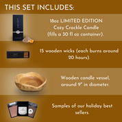 Cozy Crackle Wooden Gift Set