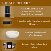 Cozy Crackle Concrete Gift Set