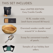 Cozy Crackle Deluxe Wooden Gift Set