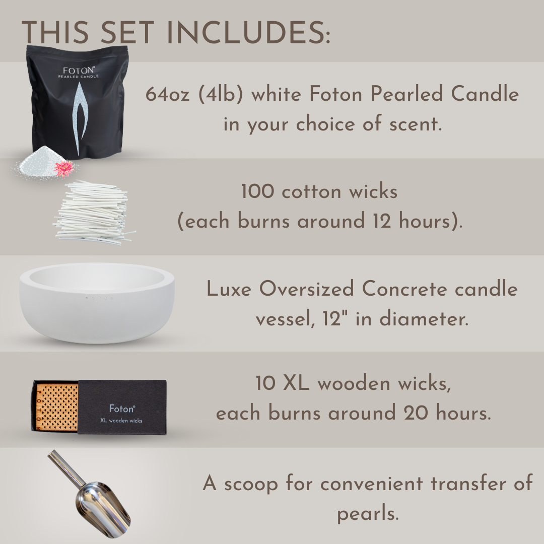 Deluxe Concrete Gift Set - Scented White