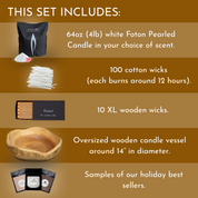 Deluxe Wooden Gift Bundle - Scented White