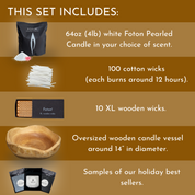 Deluxe Wooden Gift Bundle - Scented White