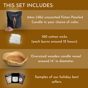 Deluxe Wooden Gift Bundle - Unscented Colored