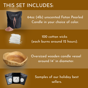 Deluxe Wooden Gift Bundle - Unscented Colored