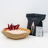 Oversized Wood Gift Set - Scented White