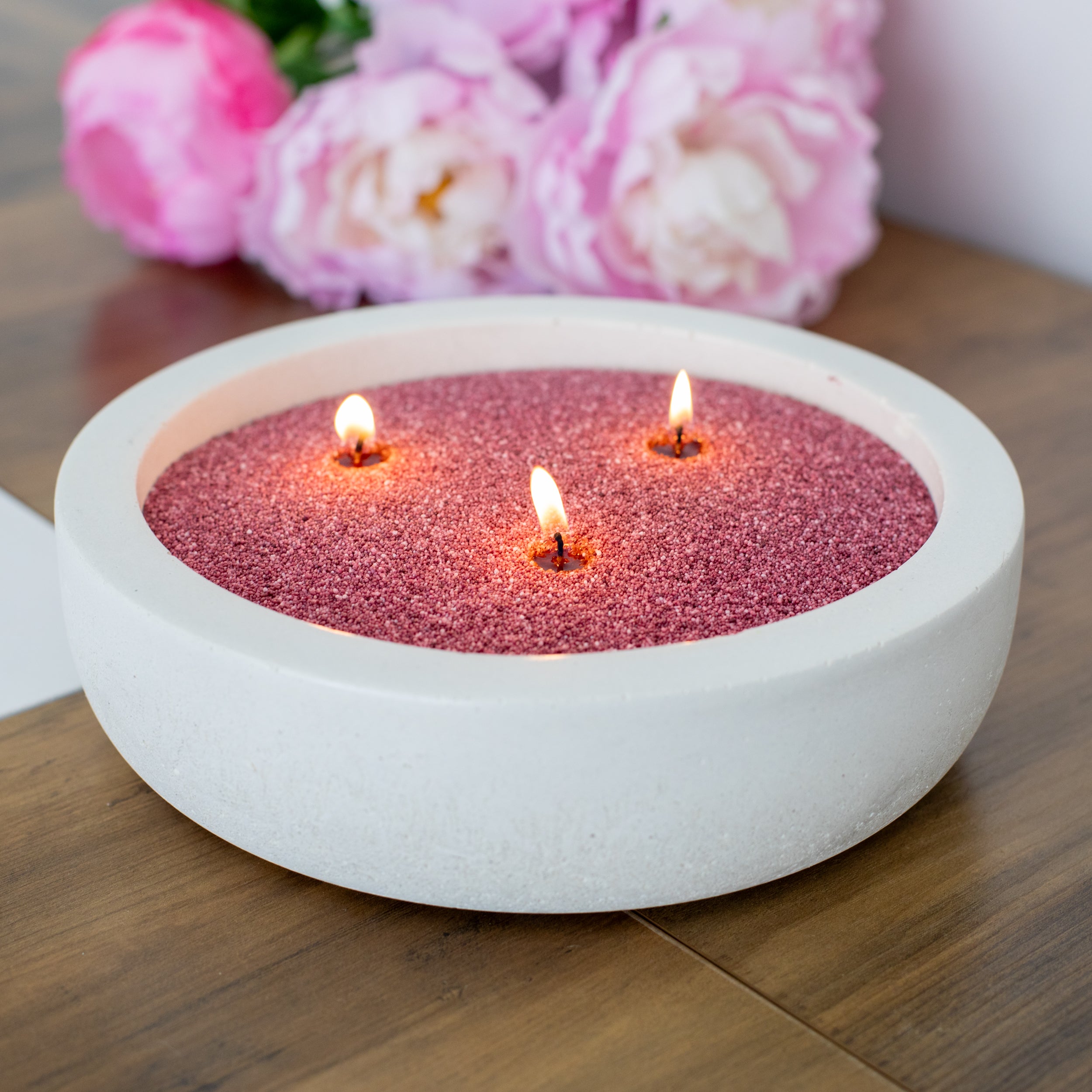 Vela Classic Concrete Candle Vessel