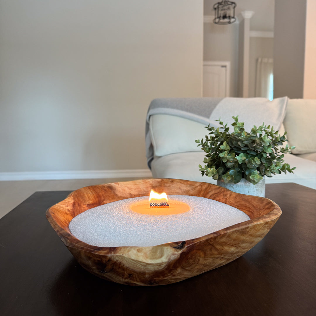 Oversized Wood Gift Set - Scented White – FotonCandle
