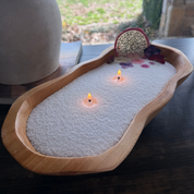 Wood Bowl Gift Set - Scented White