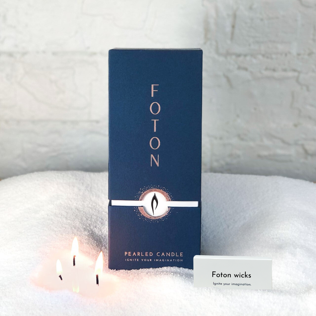 Foton Pearled Candle - Scented White
