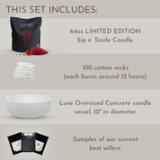 Sip n' Sizzle Deluxe Concrete Gift Bundle