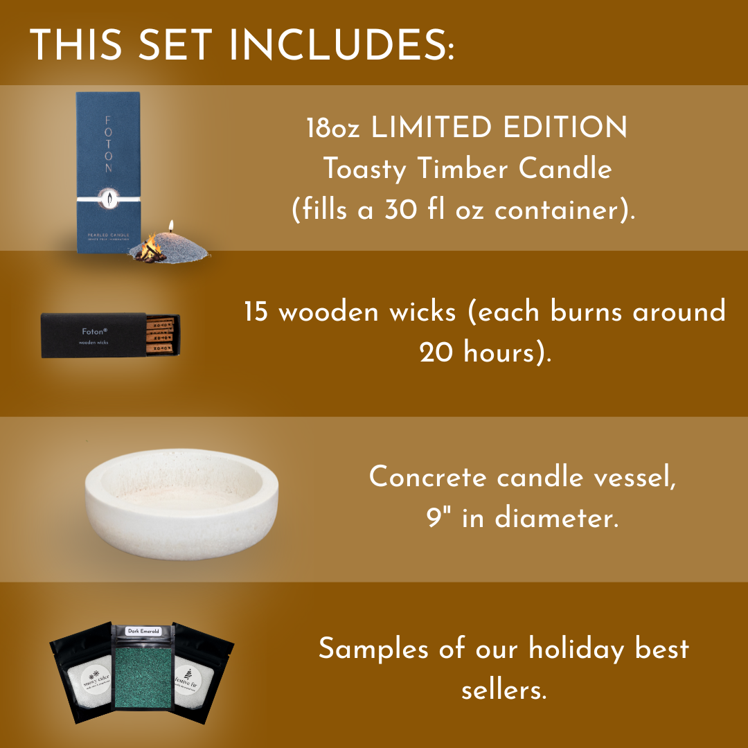 Toasty Timber Concrete Gift Set