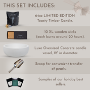 Toasty Timber Deluxe Concrete Gift Bundle