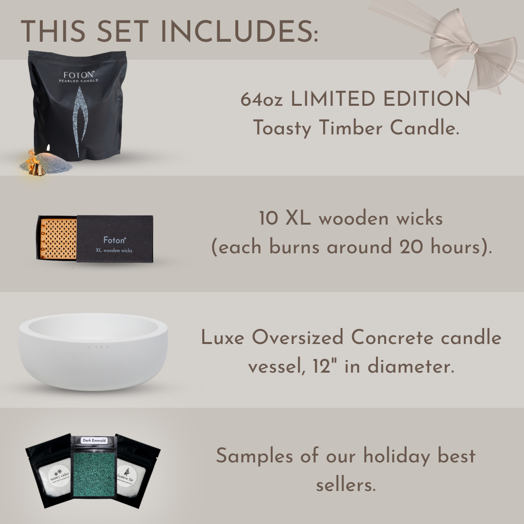 Toasty Timber Deluxe Concrete Gift Bundle