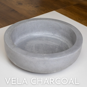 Vela Classic Concrete Candle Vessel