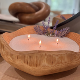 Wood Bowl Gift Set - Scented White