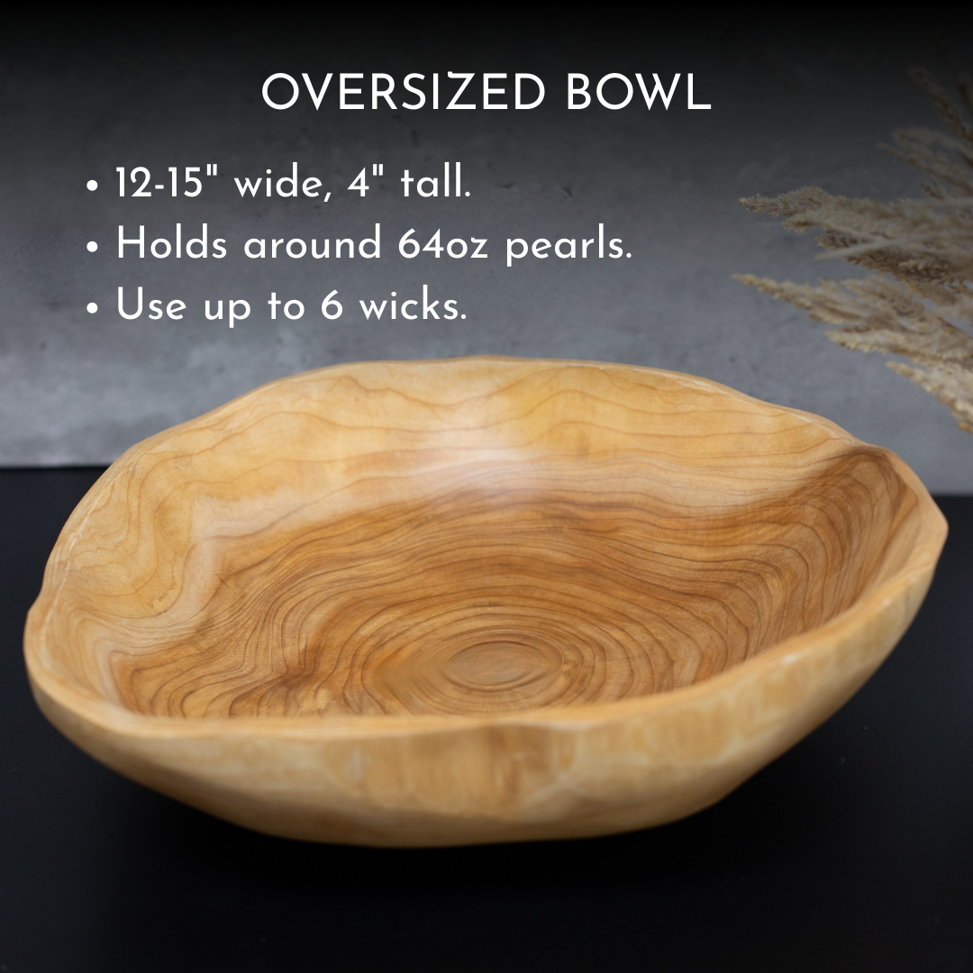 Oversized Wood Gift Set - Scented White