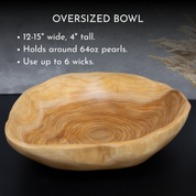 Oversized Wood Gift Set - Scented White