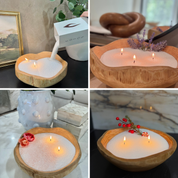 Wood Bowl Gift Set - Scented White