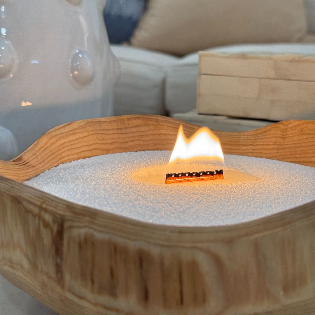 Wooden Candle Vessel