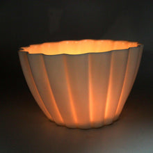 Load image into Gallery viewer, Elysian Fluted Porcelain Candle Holder
